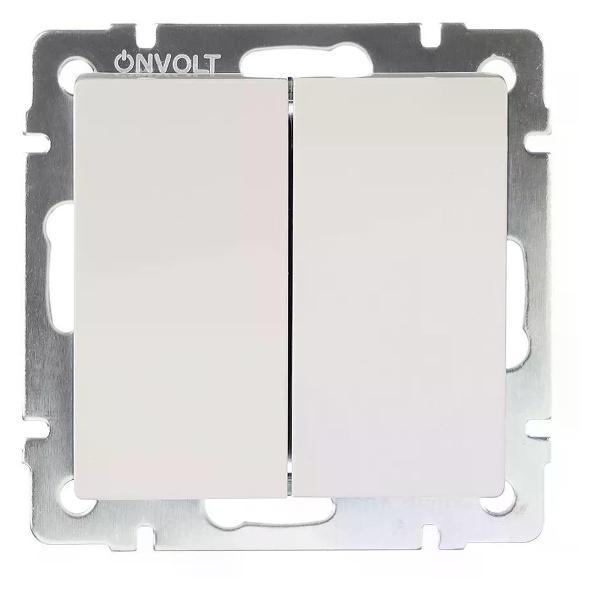 Выключатель механический ONVOLT Выключатель двухклавишный