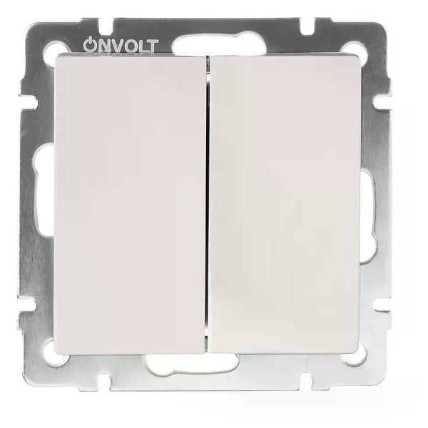 Выключатель механический ONVOLT Выключатель двухклавишный