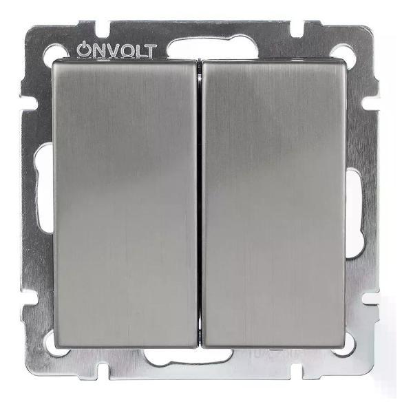 Выключатель механический ONVOLT Выключатель двухклавишный