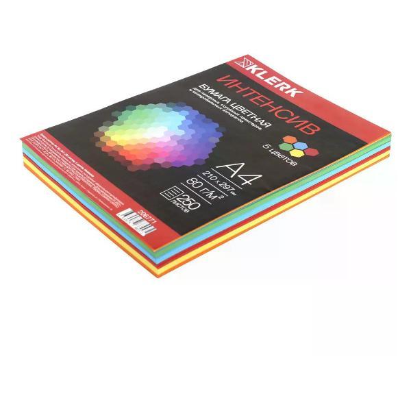 Бумага для оргтехники Mondi Бумага цветная для принтера А4 250 листов, 5 цветов