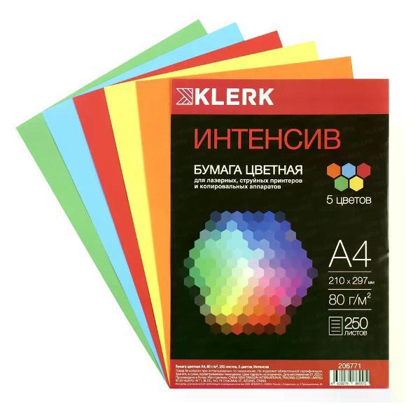 Бумага для оргтехники Mondi Бумага цветная для принтера А4 250 листов, 5 цветов