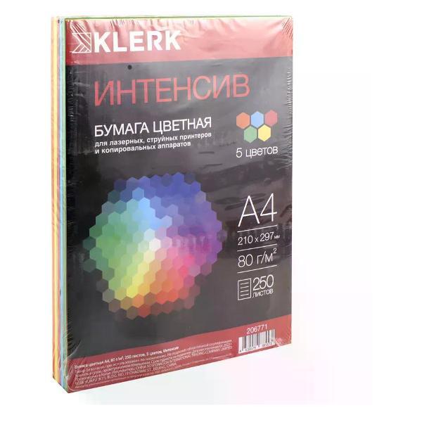Бумага для оргтехники Mondi Бумага цветная для принтера А4 250 листов, 5 цветов