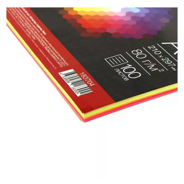 Бумага для оргтехники Mondi Бумага цветная для принтера А4 100 листов, 5 цветов