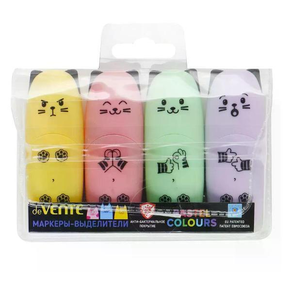 Маркер Hatber Набор перманентных маркеров 4 шт 1-5 мм