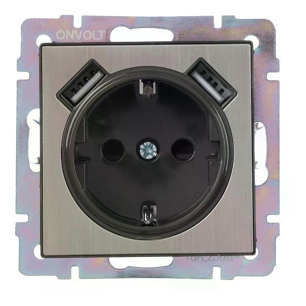 Умная розетка EVERSON Розетка +2 USB