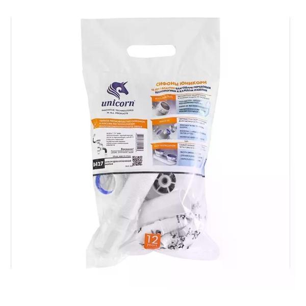 Сифон, отвод, гофра Unicorn Сифон для мойки