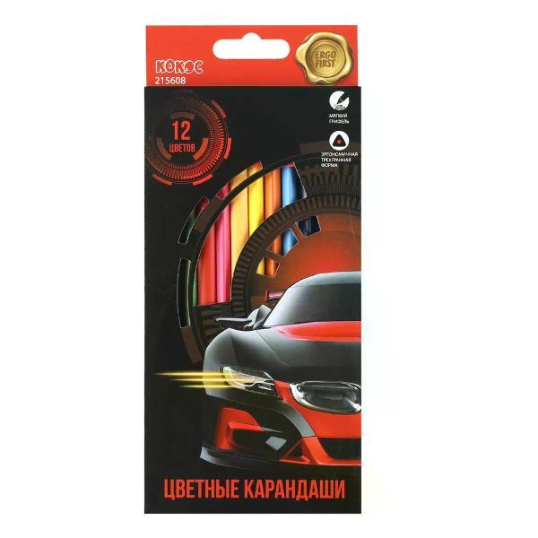 Карандаш нет бренда Карандаши цветные 12 цветов фото