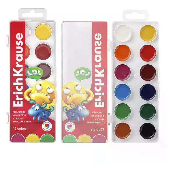 Краска штемпельная ERICH KRAUSE Краски для рисования 12 цветов