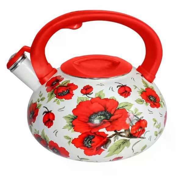 Чайник для плит Lara Чайник эмалированный со свистком