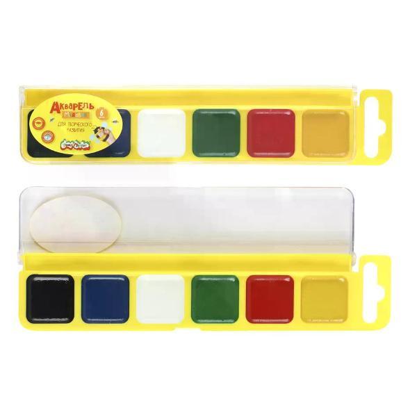 Краска штемпельная КАЛЯКА-МАЛЯКА Краски для рисования 6 цветов