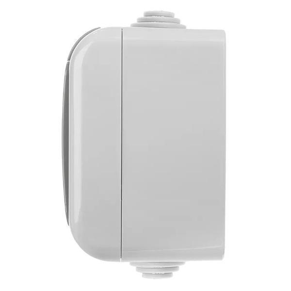 Выключатель механический EKF Выключатель одноклавишный накладной с розеткой