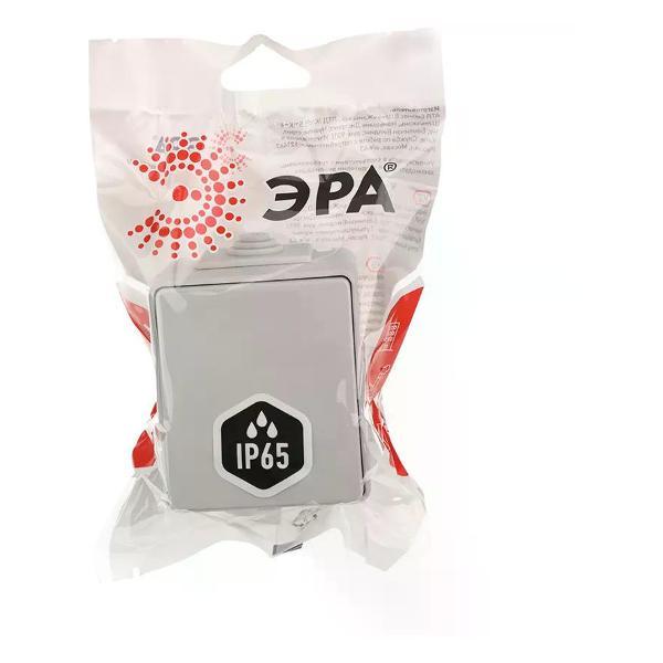 Выключатель механический ЭРА Выключатель одноклавишный накладной