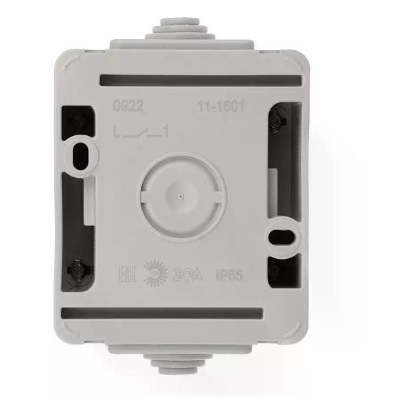 Выключатель механический ЭРА Выключатель одноклавишный накладной