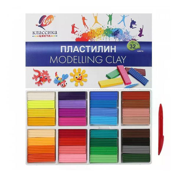 Пластилин Луч Пластилин набор 32 цвета фото