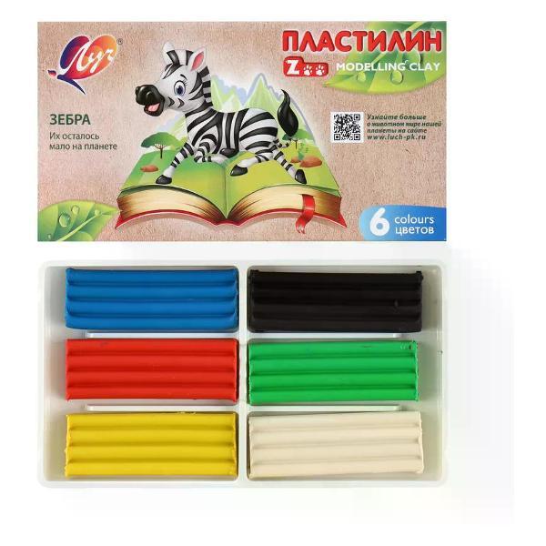 Пластилин Луч Пластилин набор 6 цветов