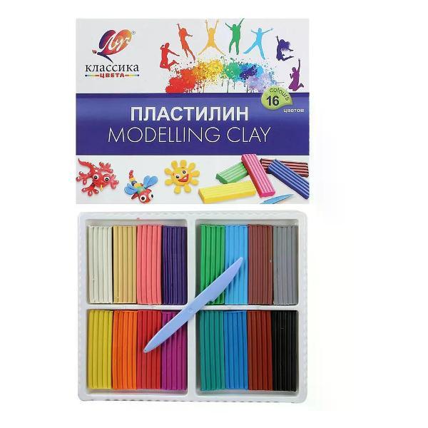 Пластилин Луч Пластилин набор 16 цветов
