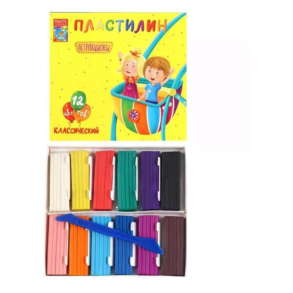Пластилин Луч Пластилин 12 цветов