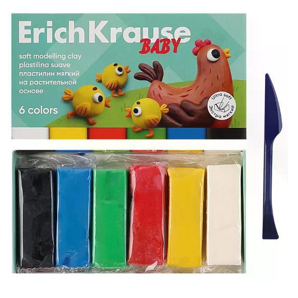 Пластилин ERICH KRAUSE Пластилин набор 6 цветов