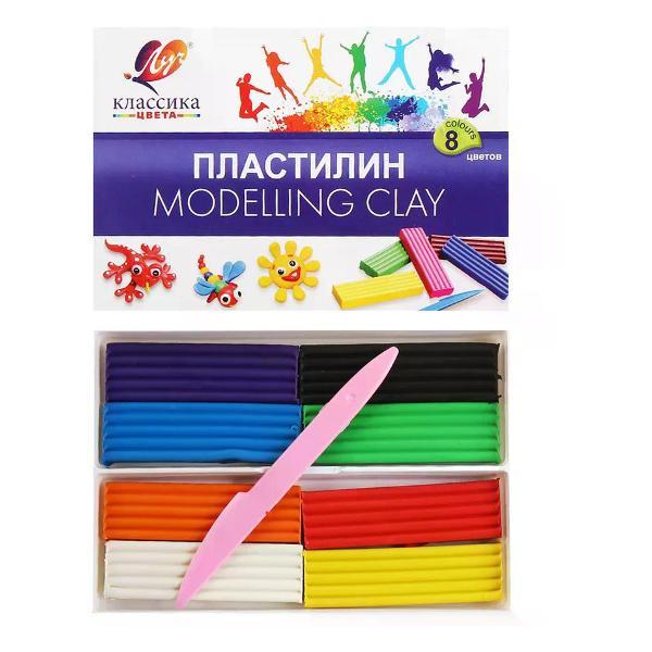 Пластилин Луч Пластилин набор 8 цветов
