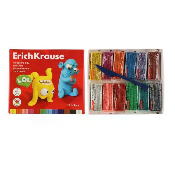 Пластилин ERICH KRAUSE Пластилин набор 12 цветов