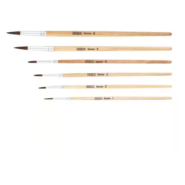 Кисть художественная Brigfut Кисти для рисования 6 шт