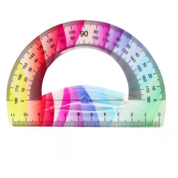 Линейка для черчения нет бренда Транспортир школьный