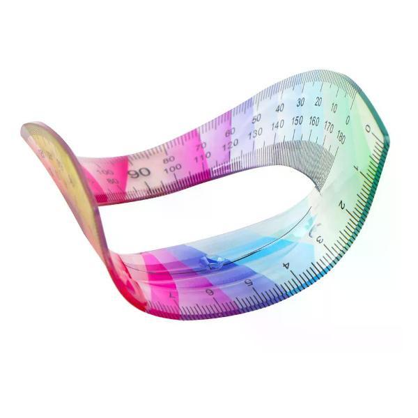 Линейка для черчения нет бренда Транспортир школьный