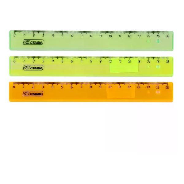Линейка для черчения Стамм Линейка пластиковая 1 шт.