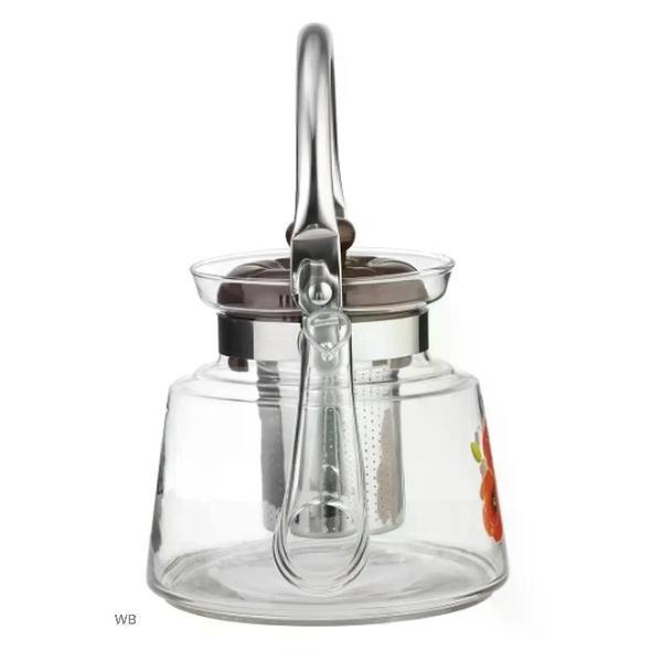 Чайник заварочный Lara Чайник заварочный стеклянный LR06-12/ 1000мл/стальной фильтр