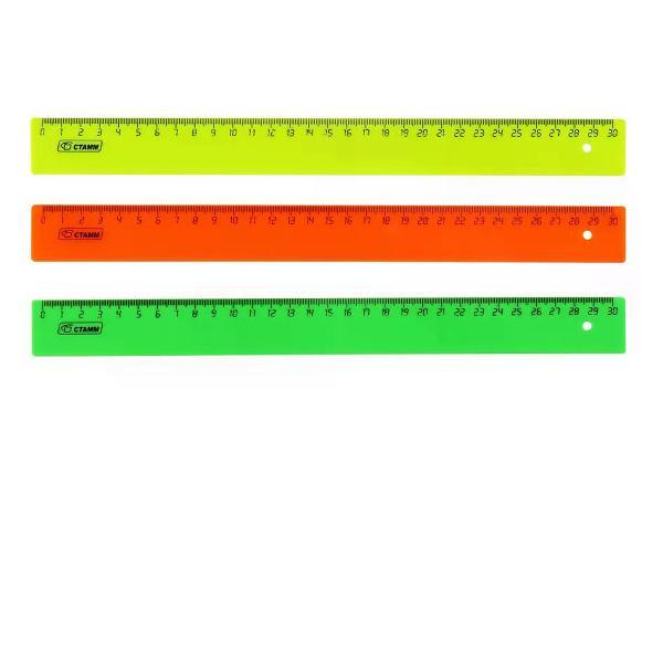 Линейка для черчения Стамм Линейка 30 см пластиковая 1 шт.