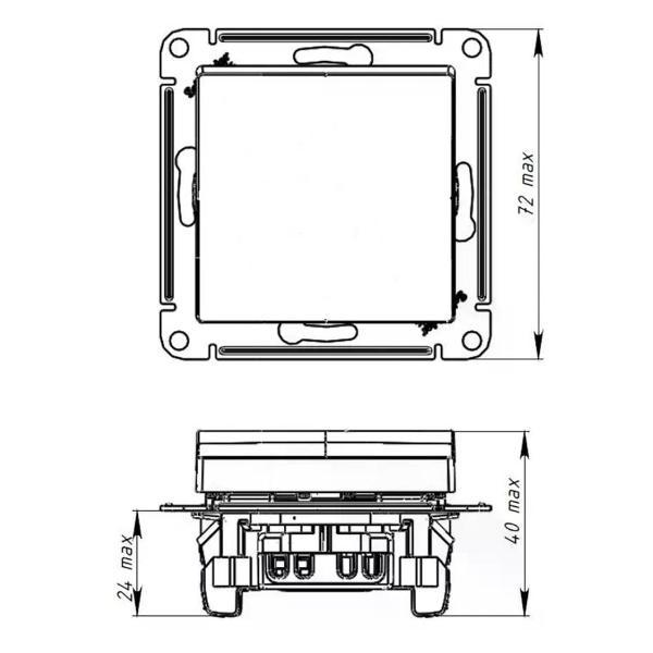 Выключатель механический Schneider Electric Выключатель одноклавишный