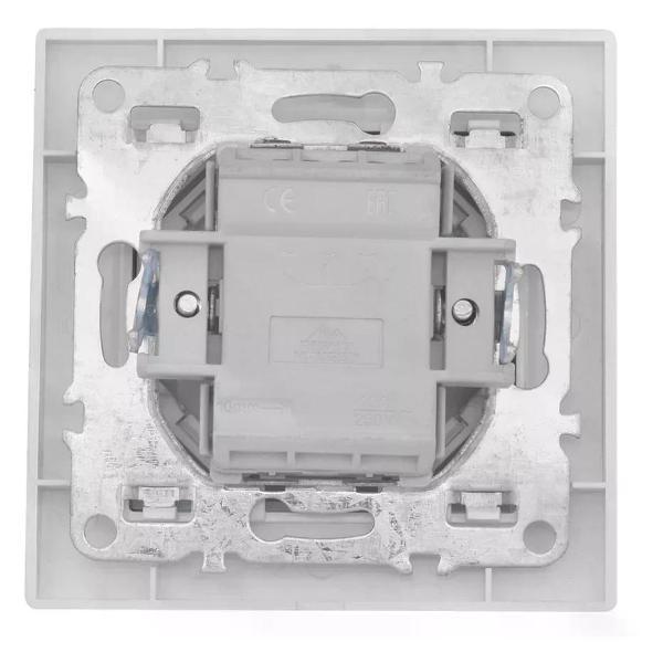 Выключатель механический EKF Выключатель двухклавишный с подсветкой