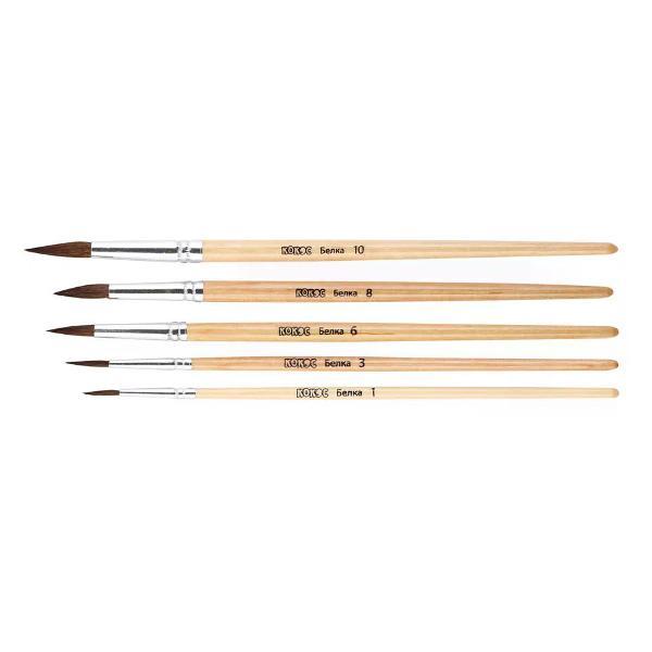 Кисть художественная нет бренда Набор кистей для рисования 5 шт