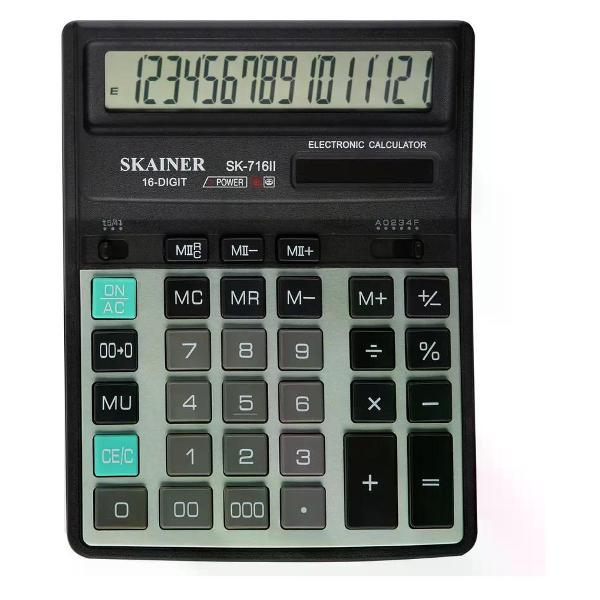 Калькулятор Skainer Калькулятор большой 16 разрядов фото