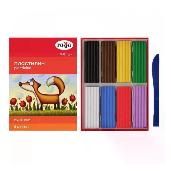 Пластилин Гамма Пластилин набор 8 цветов