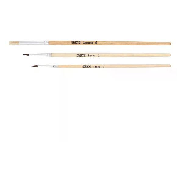 Кисть художественная Brigfut Кисти для рисования 3 шт