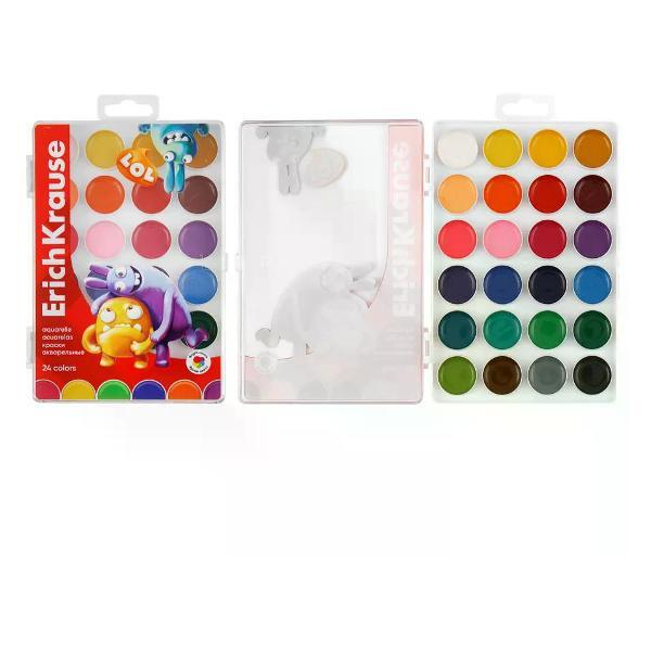 Краска штемпельная ERICH KRAUSE Краски для рисования 24 цвета фото