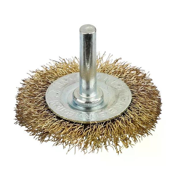Дрель DORN Щетка-насадка для дрели латунированная плоская 50 мм