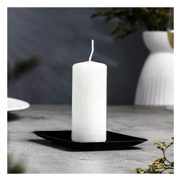 Подсвечник декоративный Evis Подсвечник Тарелка 10х10 см металл черный