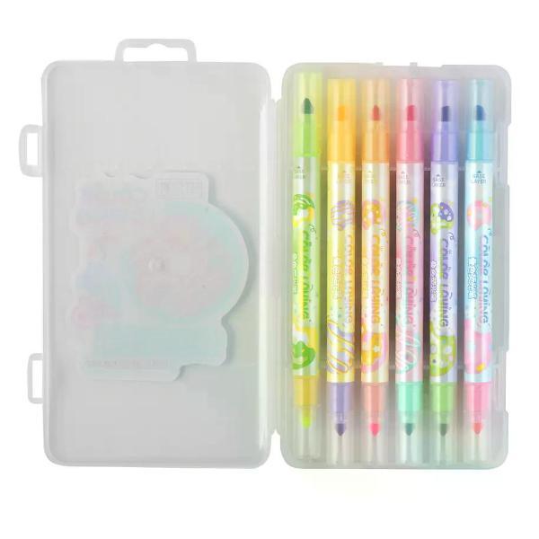 Маркер Hatber Набор перманентных маркеров 6 шт 1-5 мм