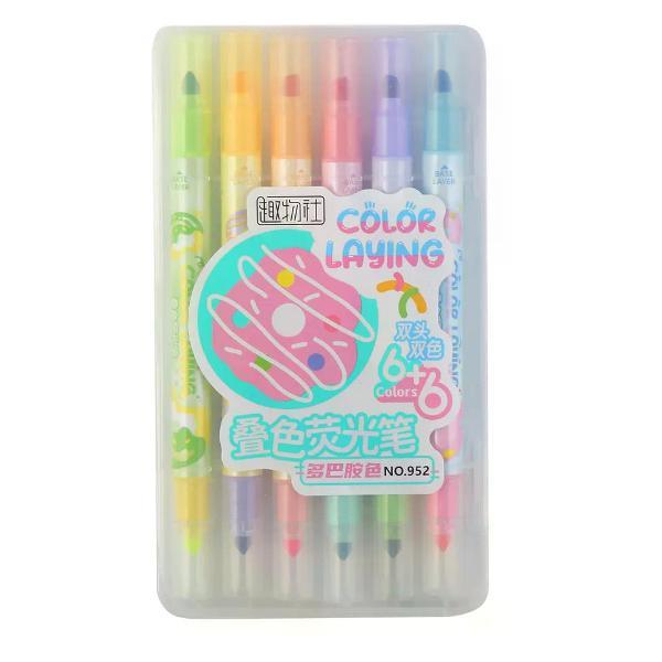 Маркер Hatber Набор перманентных маркеров 6 шт 1-5 мм