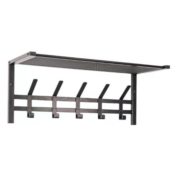 Вешалка настенная ZMI Вешалка настенная с полкой Торонто 21, 67х27х27 см черная