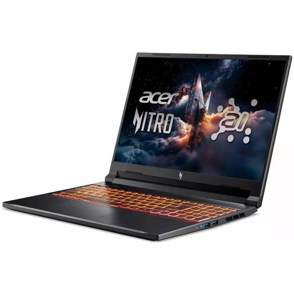 Ноутбук Acer Ноутбук Acer Nitro V 16 ANV16-42-R96P, Ryzen 7 260/16Gb/SSD512Gb/RTX5050 8Gb/16" 2560x1600 IPS/Windows11/ Black