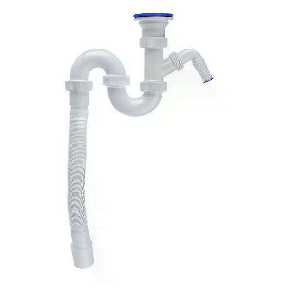 Сифон, отвод, гофра нет бренда Сифон для мойки 1 1/2"х40 мм прямоточный