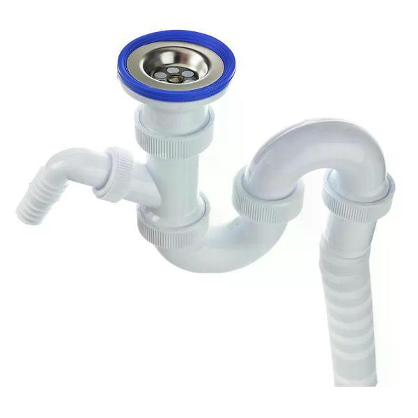 Сифон, отвод, гофра нет бренда Сифон для мойки 1 1/2"х40 мм прямоточный