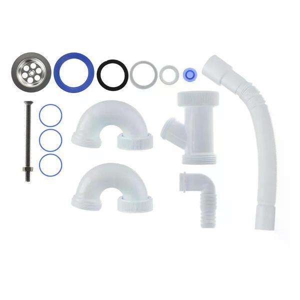 Сифон, отвод, гофра нет бренда Сифон для мойки 1 1/2"х40 мм прямоточный