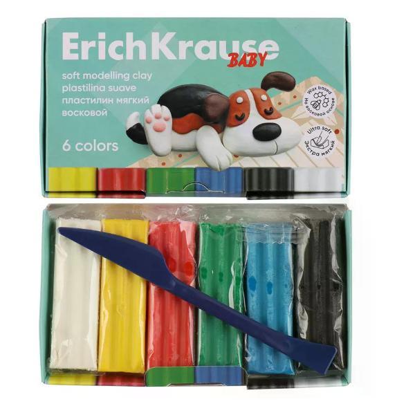 Пластилин ERICH KRAUSE Пластилин набор 6 цветов