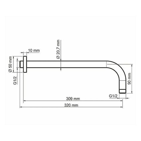 Держатель для душа Wasserkraft A079