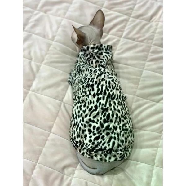 Свитер для животных МОНМОРАНСИ жилет для кошек, леопардовыйсерый, размер XL