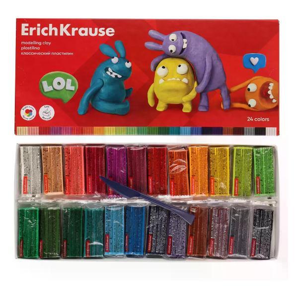 Пластилин ERICH KRAUSE Пластилин набор 24 цвета